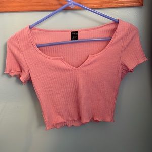 Pink SHEIN crop top